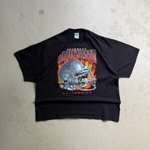 Vintage Ohio State Flaming Football Men's XXL Tee